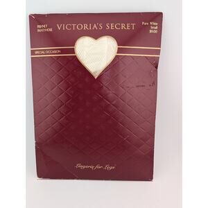 Vintage Victoria's Secret Small White Fishnet Pantyhose Stockings Special S
